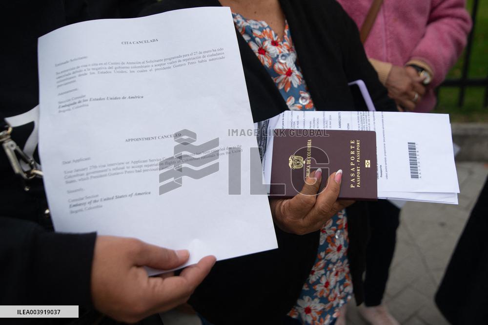 United States Visa Appointments Cancelled in Bogota