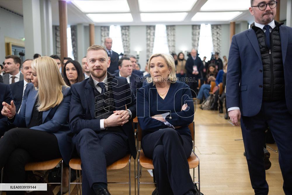 Rassemblement National New Year Greetings - Paris
