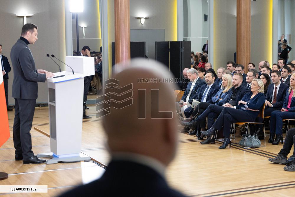 Rassemblement National New Year Greetings - Paris