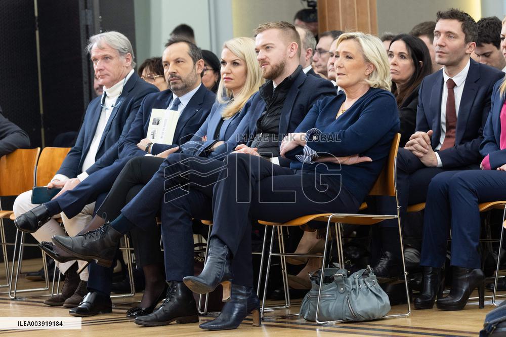 Rassemblement National New Year Greetings - Paris