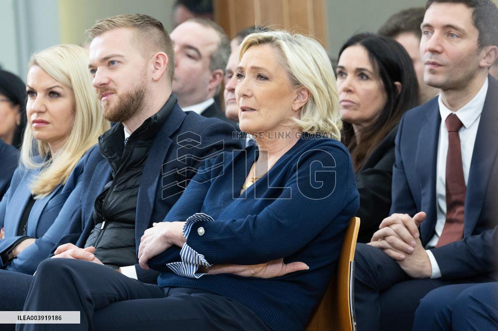 Rassemblement National New Year Greetings - Paris