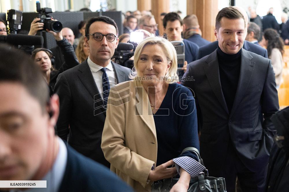 Rassemblement National New Year Greetings - Paris