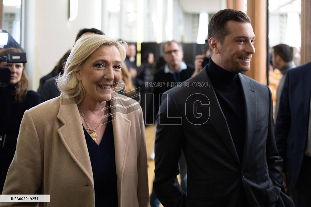 Rassemblement National New Year Greetings - Paris