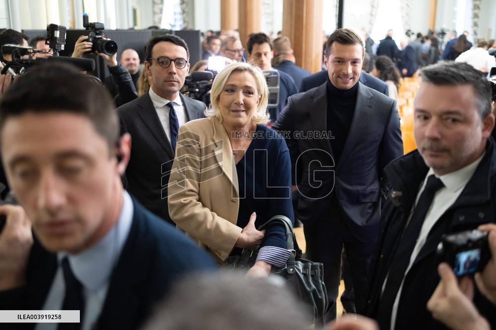 Rassemblement National New Year Greetings - Paris