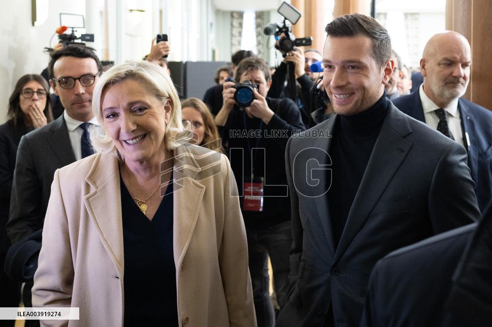 Rassemblement National New Year Greetings - Paris