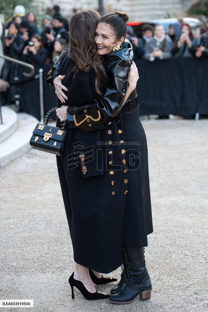 PFW Schiaparelli Arrivals