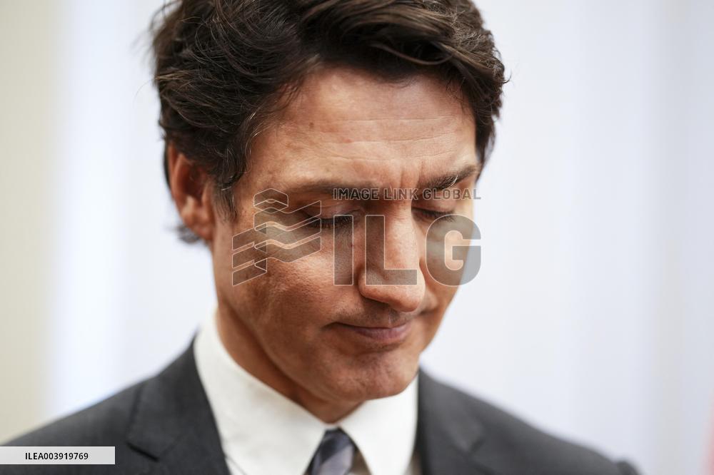 Justin Trudeau Meets with Polish President Andrzej Duda in Auschwitz