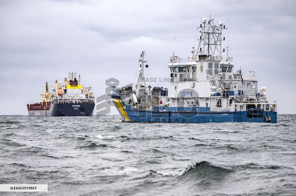 CARGO SHIP VEZHEN STOPPED OUTSIDE KARLSKRONA