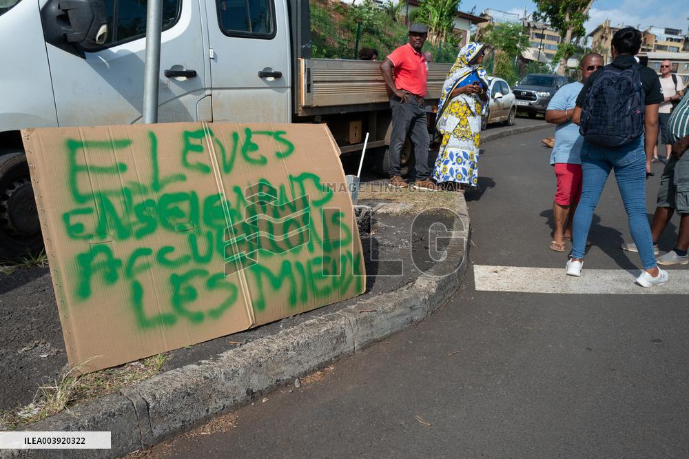 Teachers Demonstration on Back to school season in Mayotte