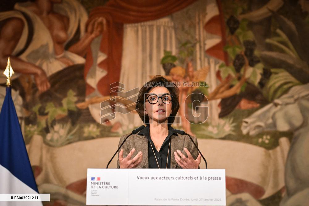 Rachida Dati New Year greetings speech in Paris FA