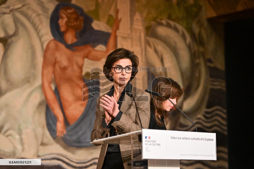 Rachida Dati New Year greetings speech in Paris FA