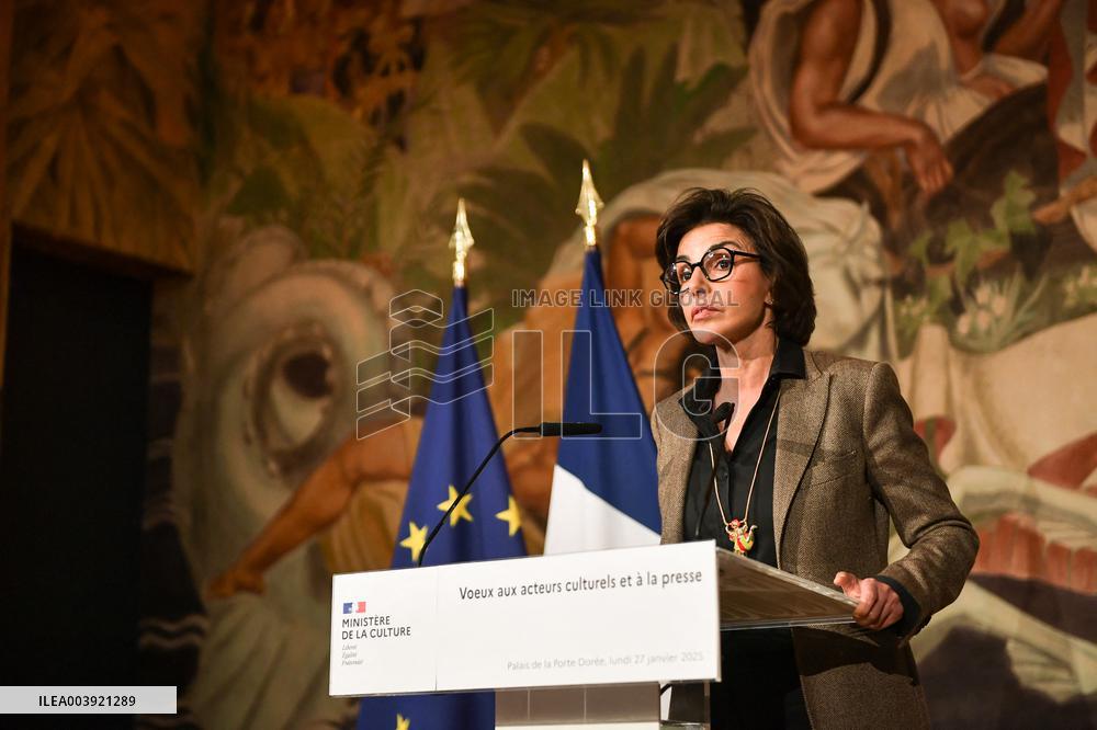 Rachida Dati New Year greetings speech in Paris FA