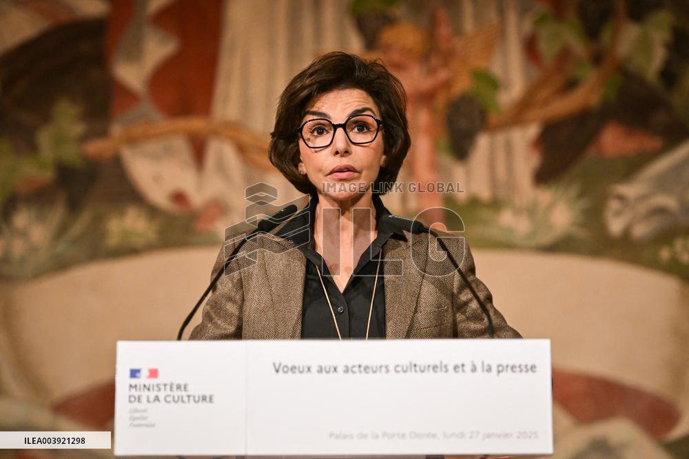 Rachida Dati New Year greetings speech in Paris FA