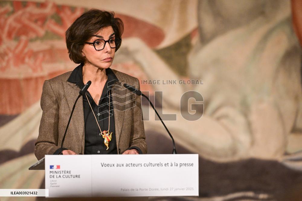 Rachida Dati New Year greetings speech in Paris FA