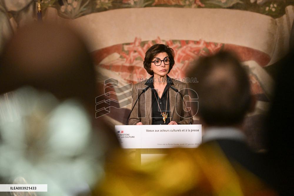 Rachida Dati New Year greetings speech in Paris FA