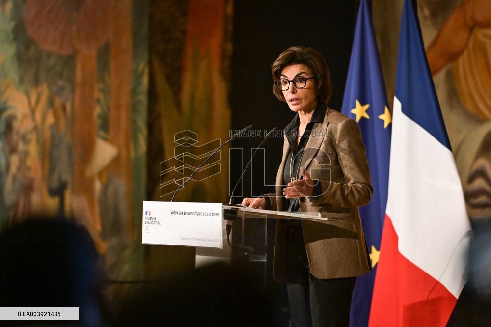 Rachida Dati New Year greetings speech in Paris FA