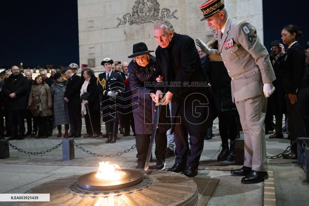 Ceremony for the 80th anniversary of the liberation of the Auschwitz extermination camp - Paris