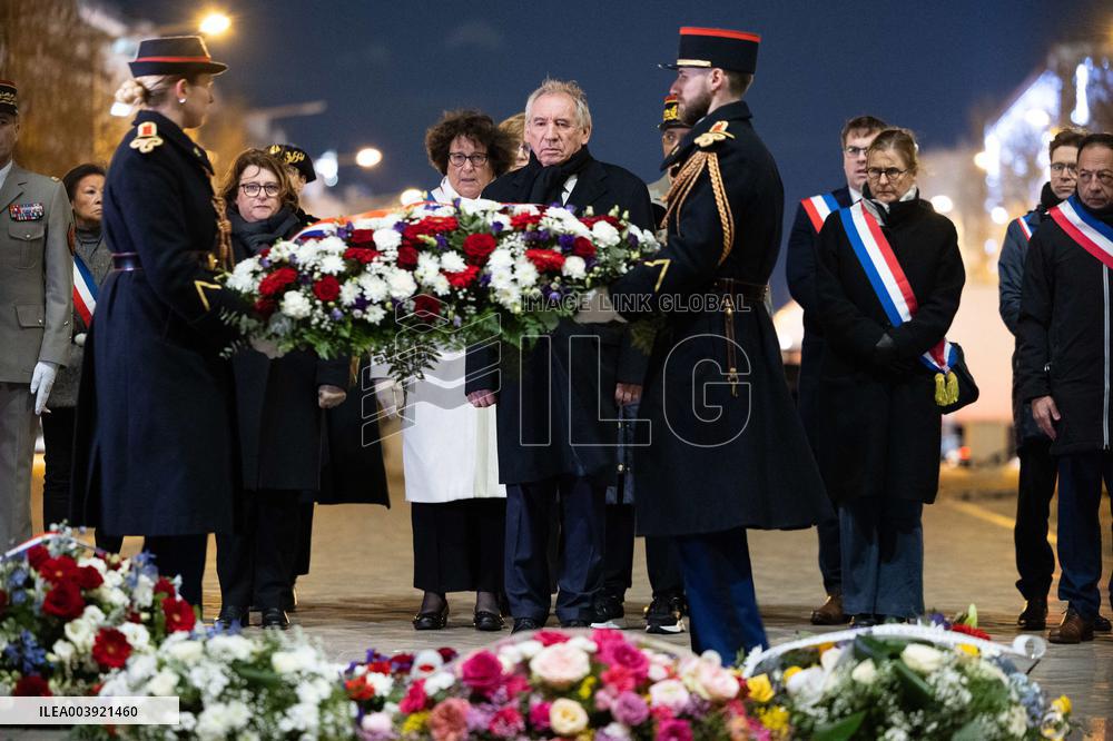 Ceremony for the 80th anniversary of the liberation of the Auschwitz extermination camp - Paris