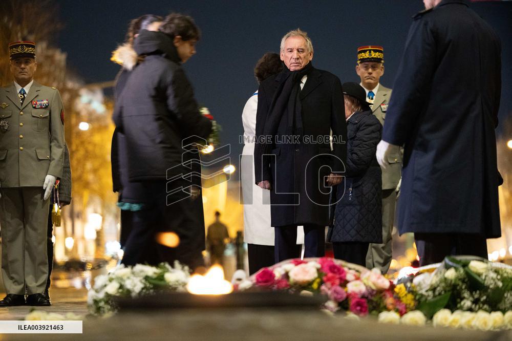 Ceremony for the 80th anniversary of the liberation of the Auschwitz extermination camp - Paris