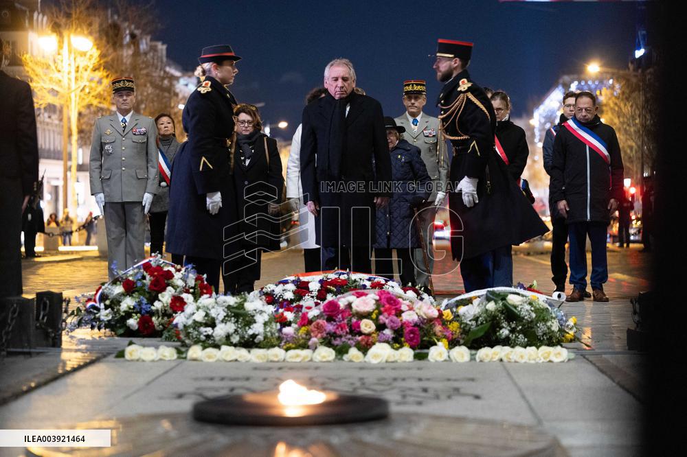 Ceremony for the 80th anniversary of the liberation of the Auschwitz extermination camp - Paris
