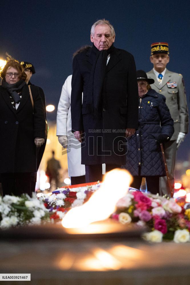 Ceremony for the 80th anniversary of the liberation of the Auschwitz extermination camp - Paris