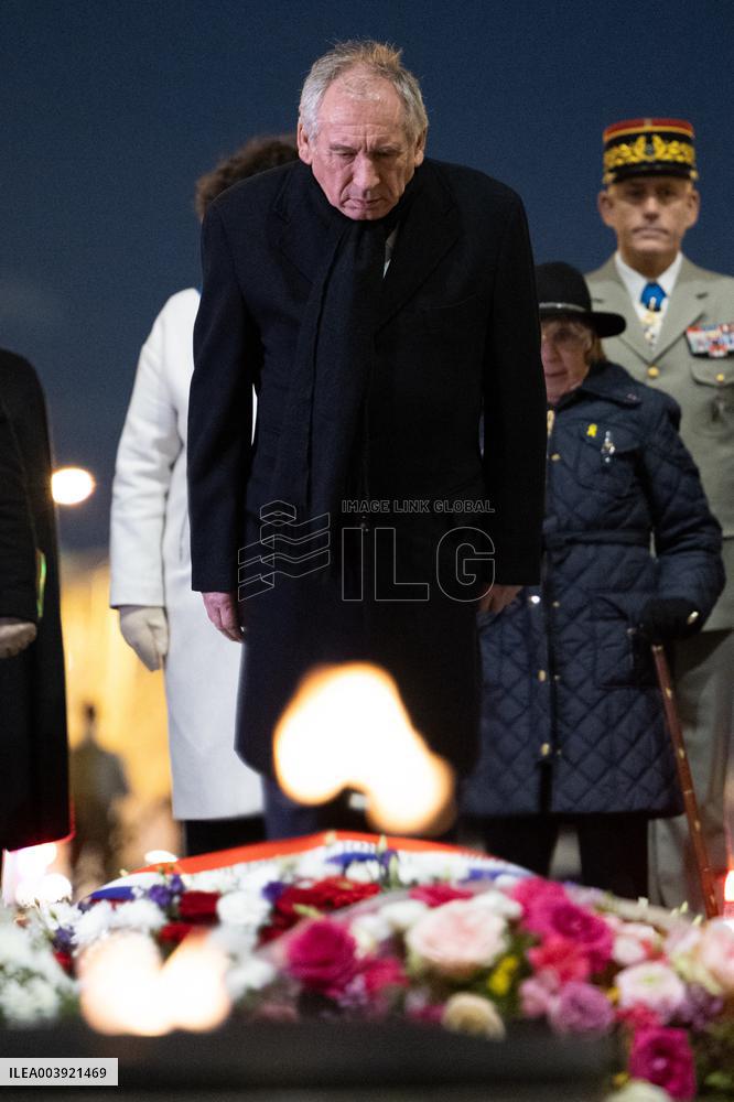 Ceremony for the 80th anniversary of the liberation of the Auschwitz extermination camp - Paris