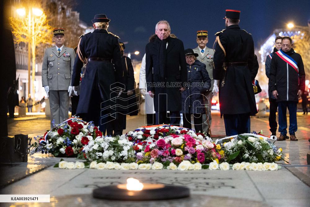 Ceremony for the 80th anniversary of the liberation of the Auschwitz extermination camp - Paris