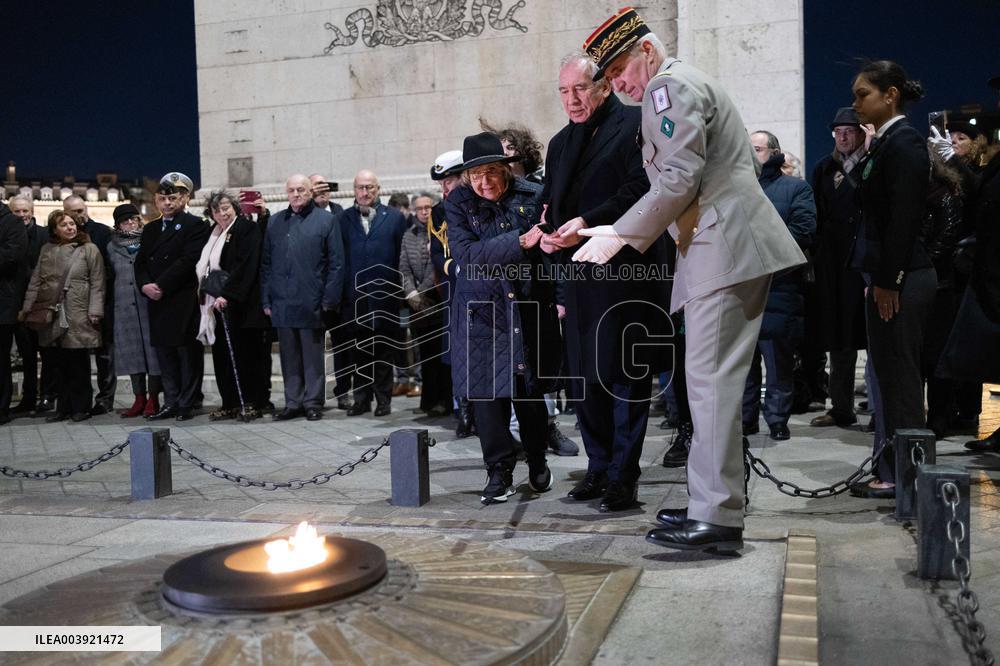 Ceremony for the 80th anniversary of the liberation of the Auschwitz extermination camp - Paris
