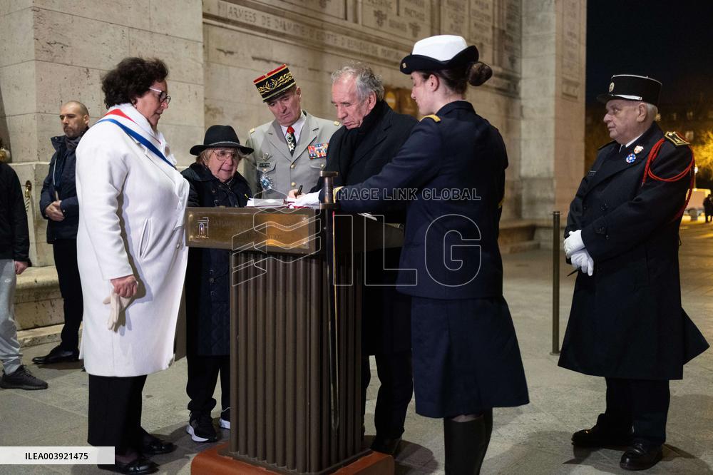 Ceremony for the 80th anniversary of the liberation of the Auschwitz extermination camp - Paris