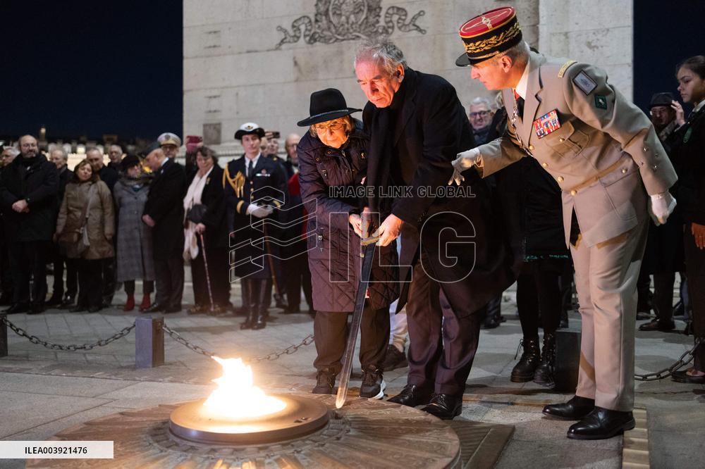 Ceremony for the 80th anniversary of the liberation of the Auschwitz extermination camp - Paris
