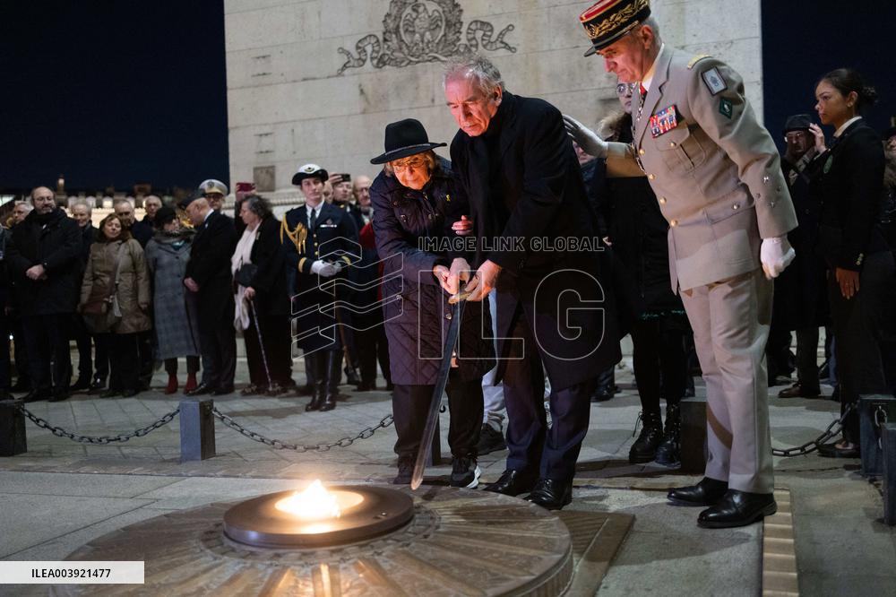 Ceremony for the 80th anniversary of the liberation of the Auschwitz extermination camp - Paris