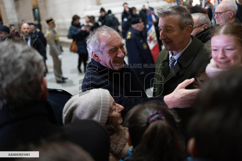 Ceremony for the 80th anniversary of the liberation of the Auschwitz extermination camp - Paris