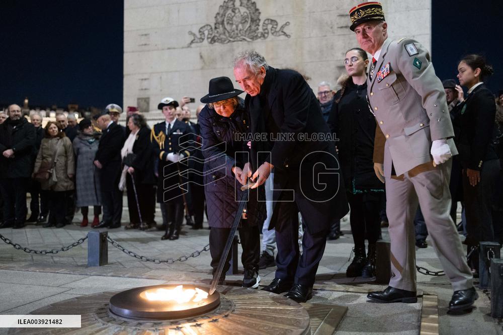 Ceremony for the 80th anniversary of the liberation of the Auschwitz extermination camp - Paris
