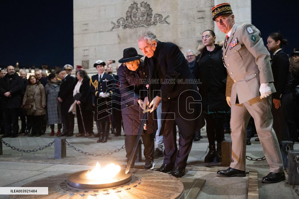 Ceremony for the 80th anniversary of the liberation of the Auschwitz extermination camp - Paris