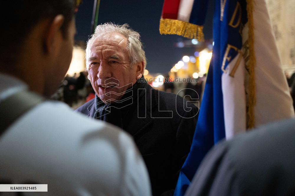 Ceremony for the 80th anniversary of the liberation of the Auschwitz extermination camp - Paris