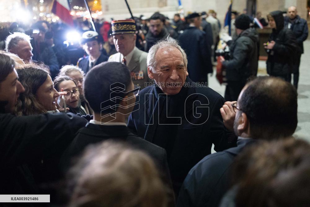 Ceremony for the 80th anniversary of the liberation of the Auschwitz extermination camp - Paris