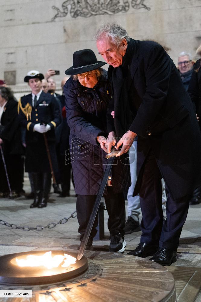 Ceremony for the 80th anniversary of the liberation of the Auschwitz extermination camp - Paris