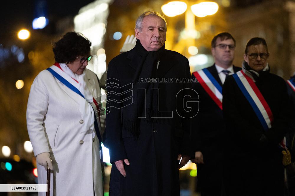 Ceremony for the 80th anniversary of the liberation of the Auschwitz extermination camp - Paris