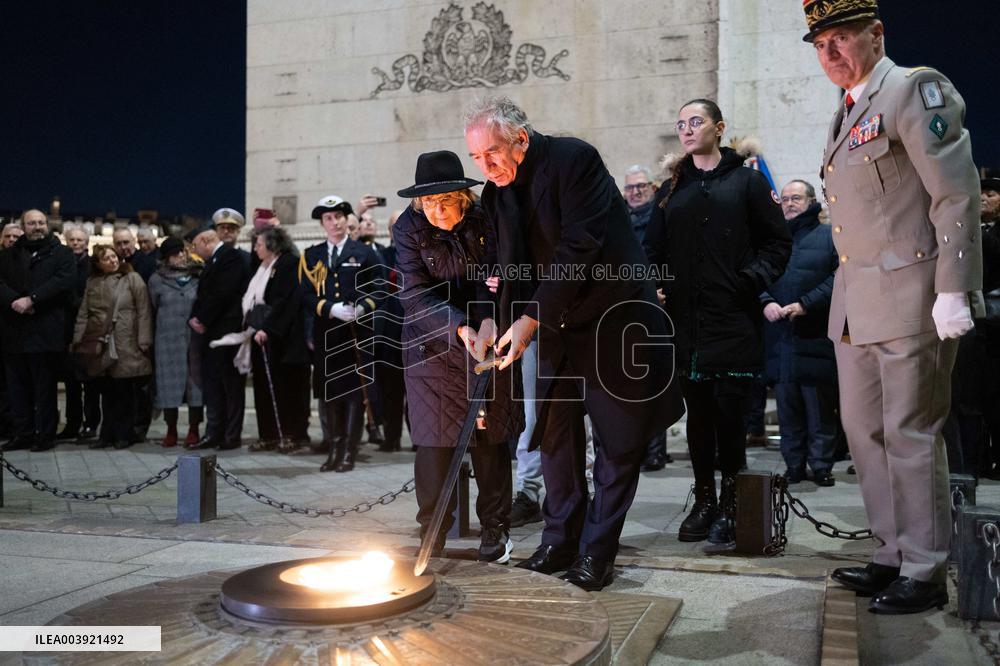 Ceremony for the 80th anniversary of the liberation of the Auschwitz extermination camp - Paris