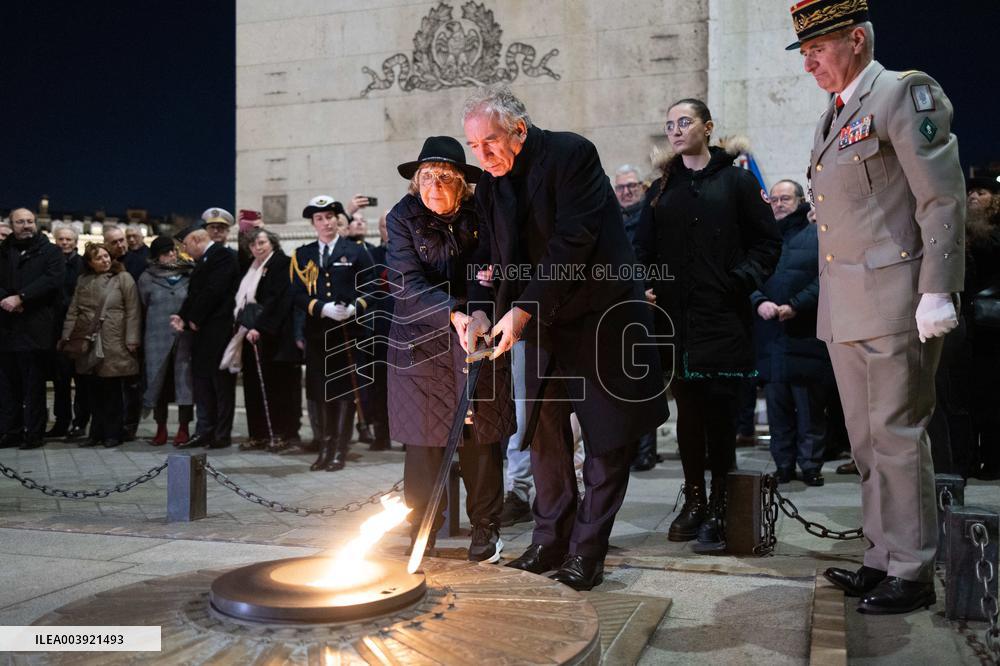 Ceremony for the 80th anniversary of the liberation of the Auschwitz extermination camp - Paris