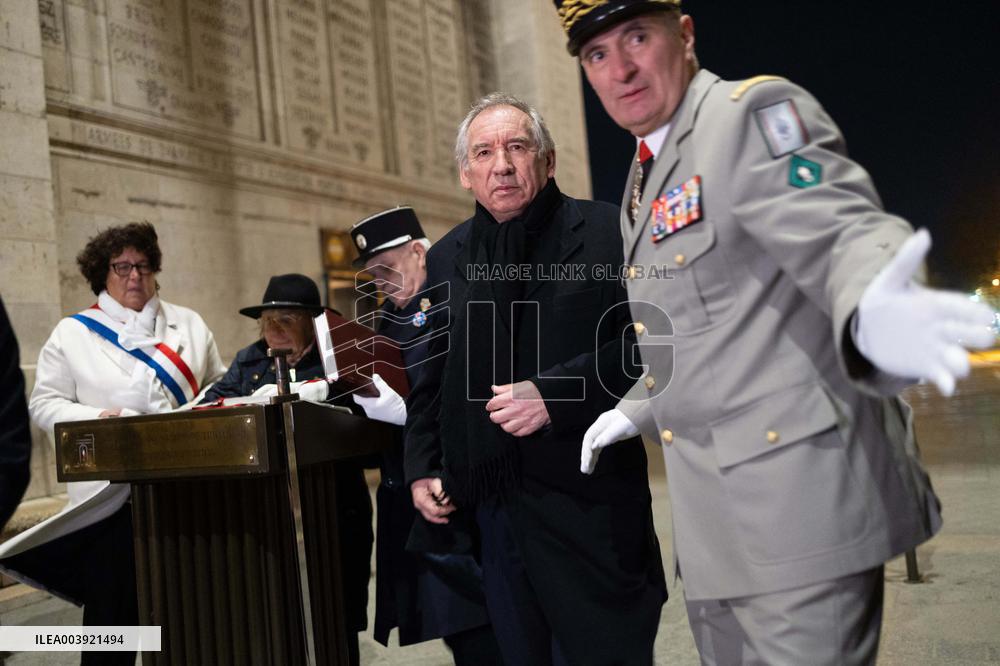 Ceremony for the 80th anniversary of the liberation of the Auschwitz extermination camp - Paris