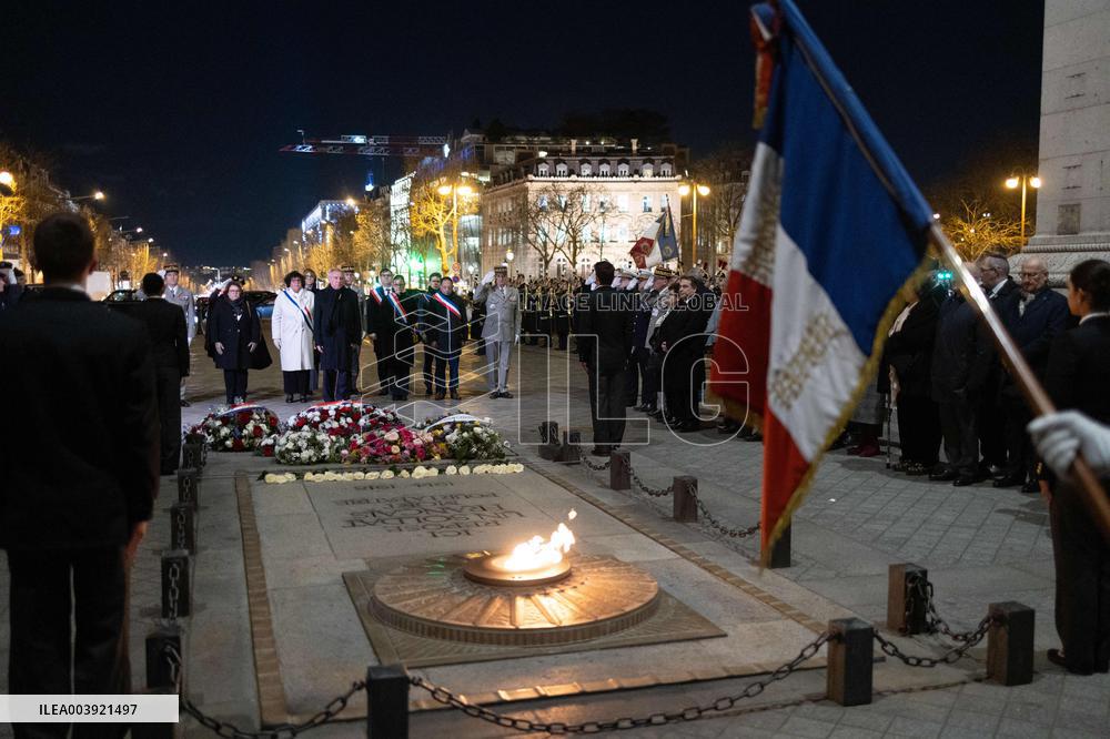 Ceremony for the 80th anniversary of the liberation of the Auschwitz extermination camp - Paris