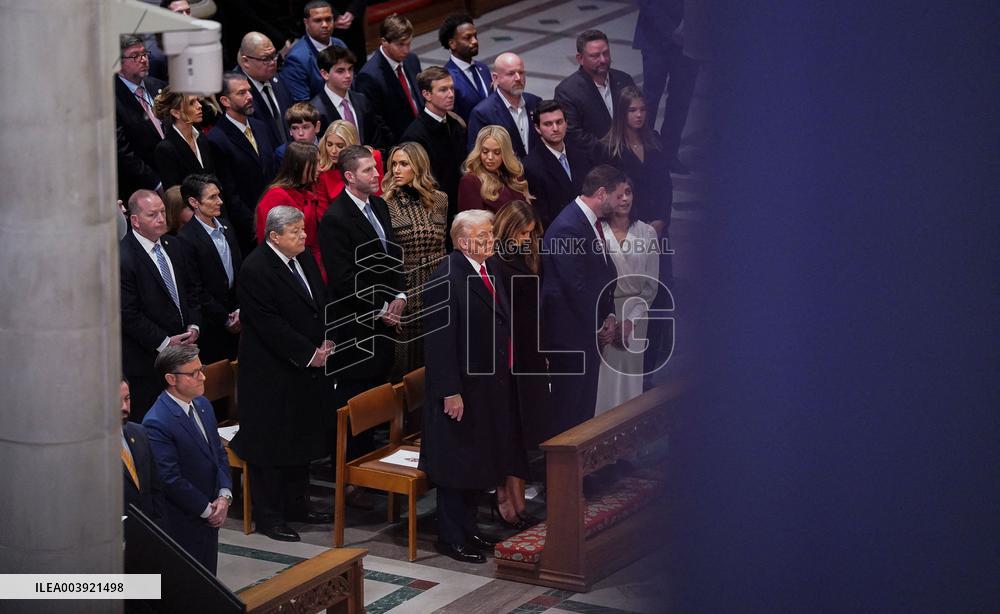 Trump and Vance Swearing-In at the US Capitol