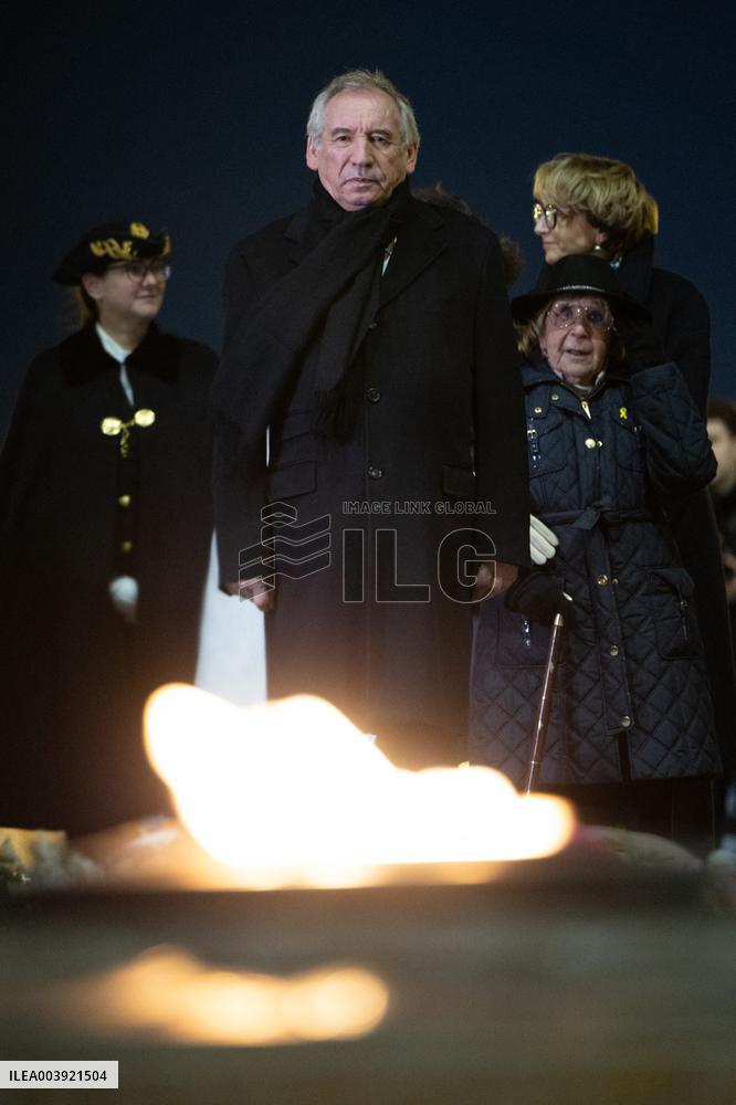 Ceremony for the 80th anniversary of the liberation of the Auschwitz extermination camp - Paris