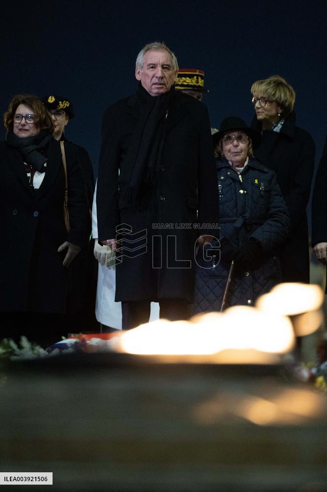 Ceremony for the 80th anniversary of the liberation of the Auschwitz extermination camp - Paris