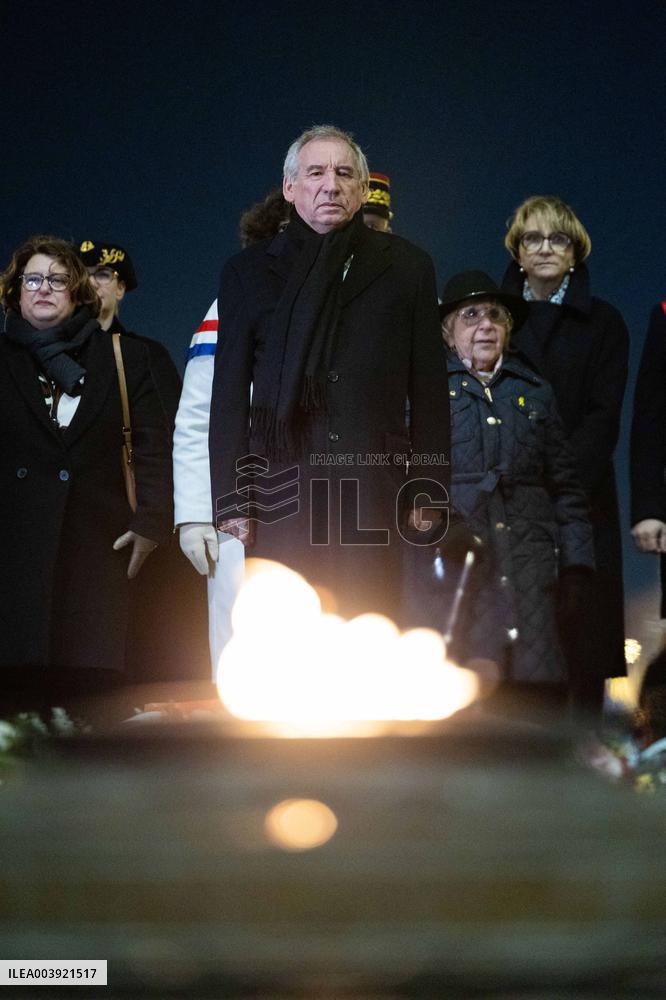 Ceremony for the 80th anniversary of the liberation of the Auschwitz extermination camp - Paris