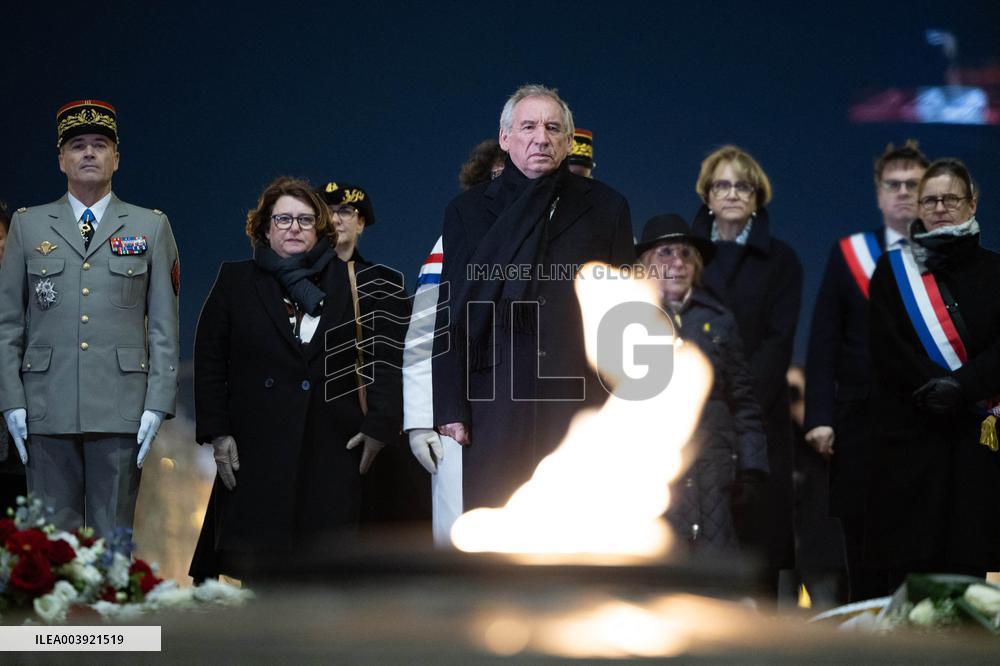 Ceremony for the 80th anniversary of the liberation of the Auschwitz extermination camp - Paris