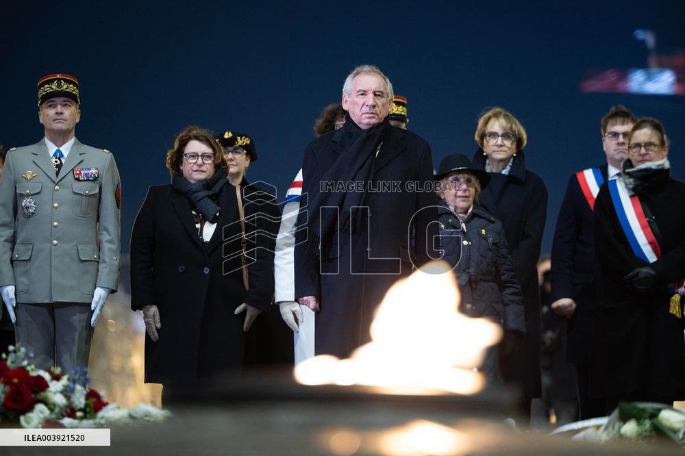 Ceremony for the 80th anniversary of the liberation of the Auschwitz extermination camp - Paris