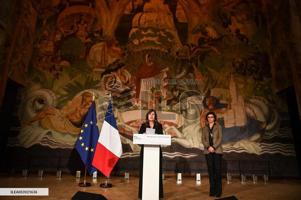 Rachida Dati New Year greetings speech in Paris FA