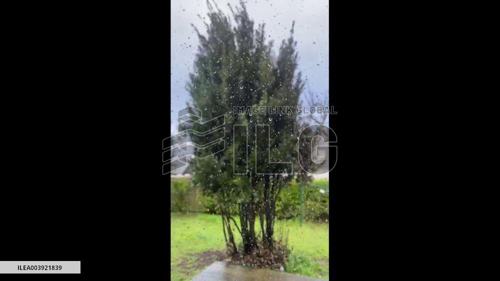 France: Storm Herminia Batters Western Region With Strong Winds And Historic Flooding